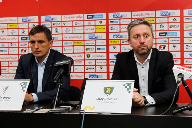 Football. GKS Katowice. Press Conference. 20.10.2016
