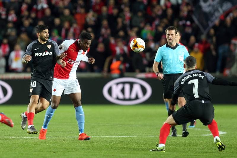Football. UEFA Europa League. Slavia Prague - Sevilla FC. 14.03.2019