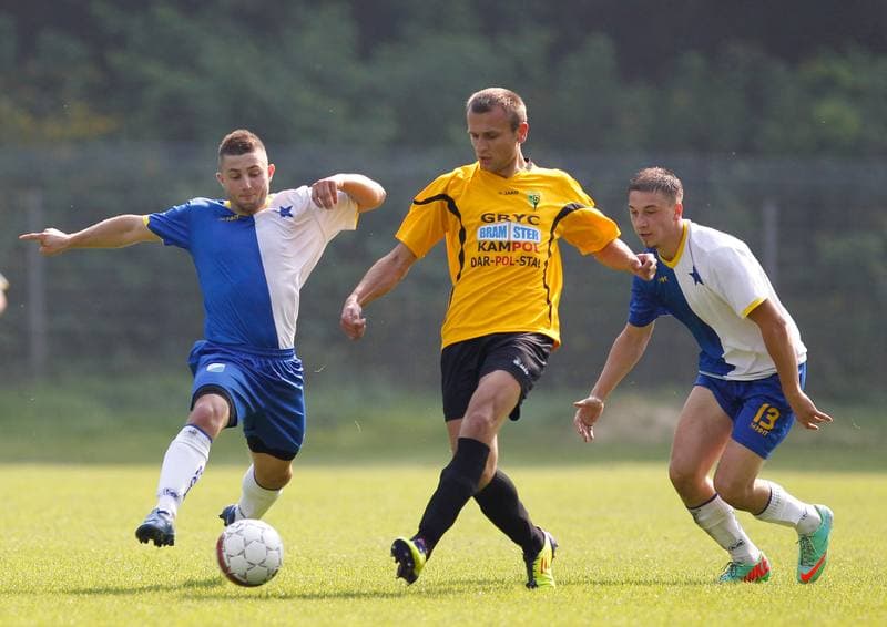 Football. IV Liga. Slavia Ruda Slaska - Gwarek Tarnowskie Gory. 06.09.2014