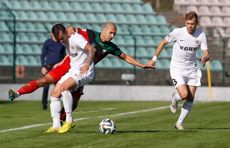 Football. I Liga. GKS Tychy - Zaglebie Lubin. 19.10.2014