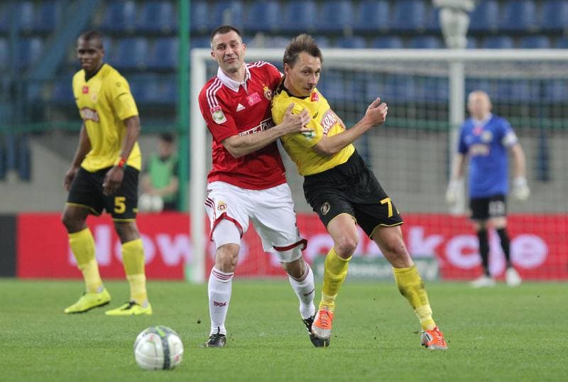 Football. T-Mobile Ekstraklasa. Wisla Krakow - Widzew Lodz. 26.04.2013