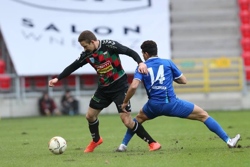Football. Nice I Liga. GKS Tychy - MKS Kluczbork. 11.03.2017