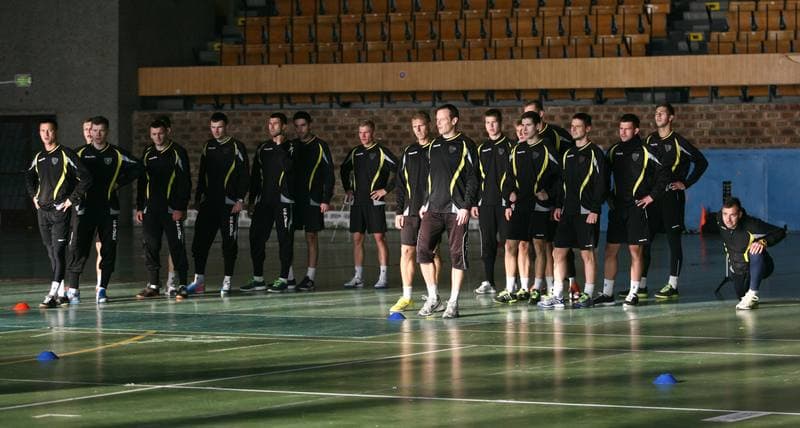 Football. GKS Katowice. Training. 15.01.2015