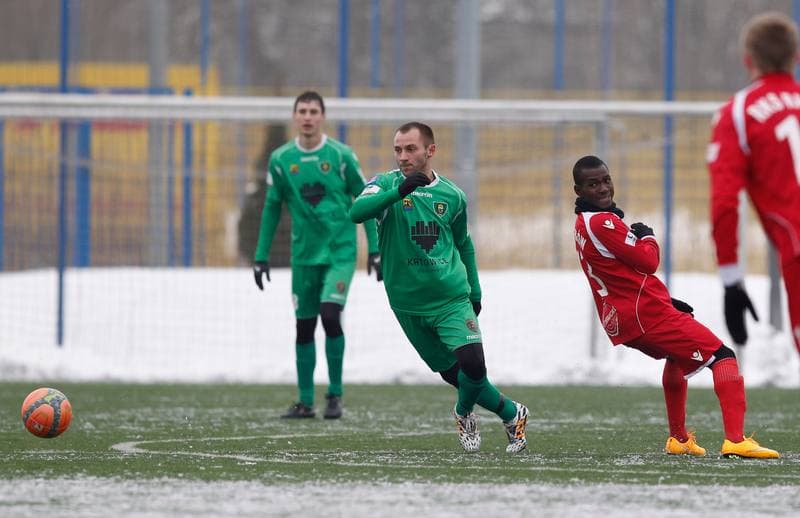 Football. Friendly Match. GKS Katowice - Rakow Czestochowa. 28.01.2015