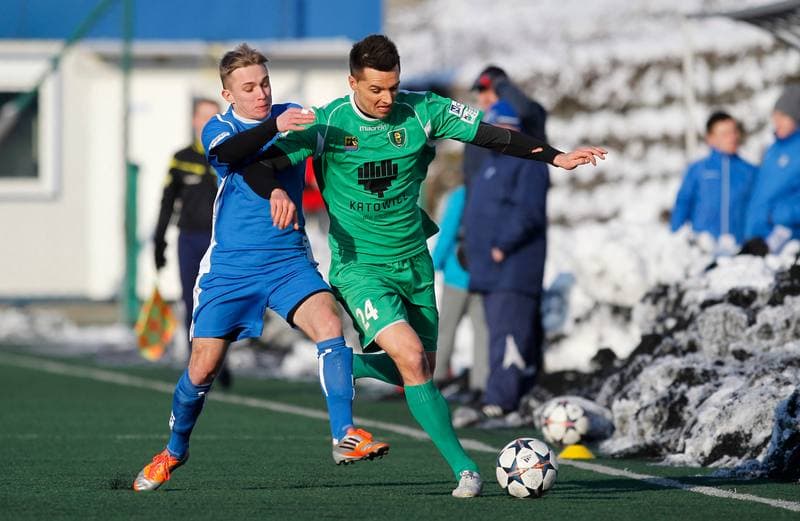 Football. Friendly Match. GKS Katowice - MKS Kluczbork. 31.01.2015