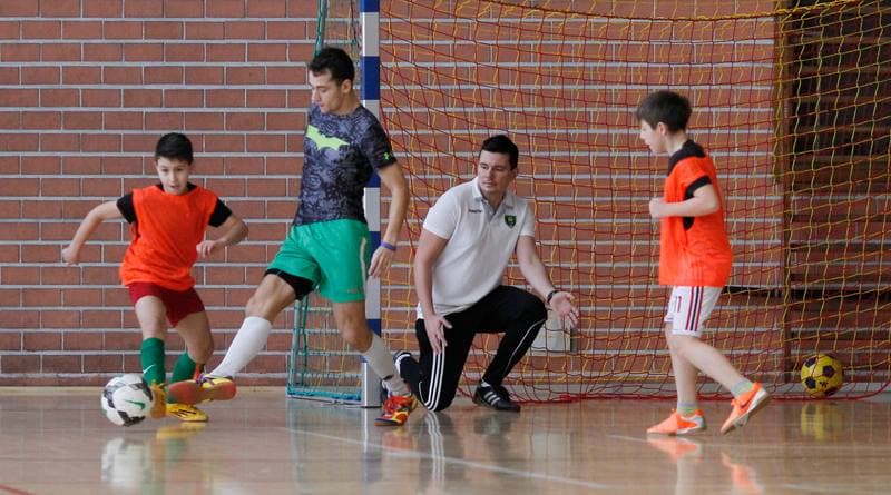 Football. GKS Katowice. Training. 05.02.2015
