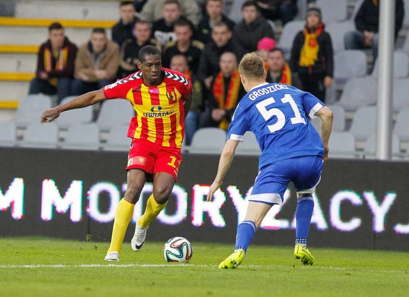 Football. T-Mobile Ekstraklasa. Korona Kielce - Ruch Chorzow. 17.04.2015