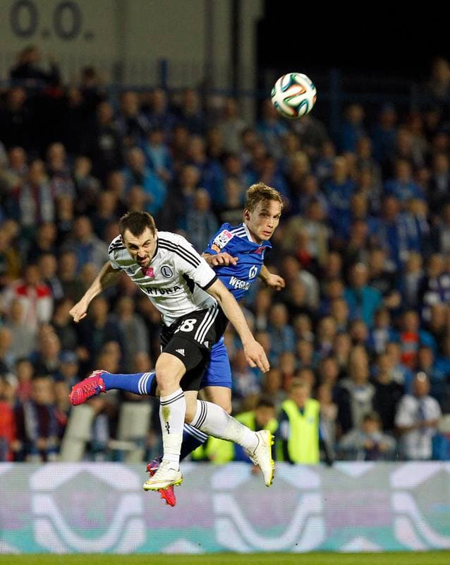 Football. T-Mobile Ekstraklasa. Ruch Chorzow - Legia Warsaw. 24.04.2015