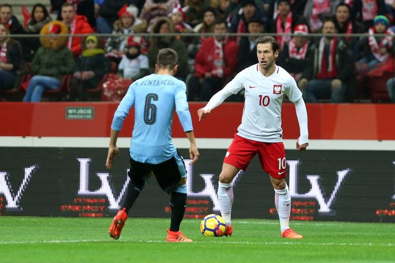 Football. International Friendly. Poland - Uruguay. 10.11.2017