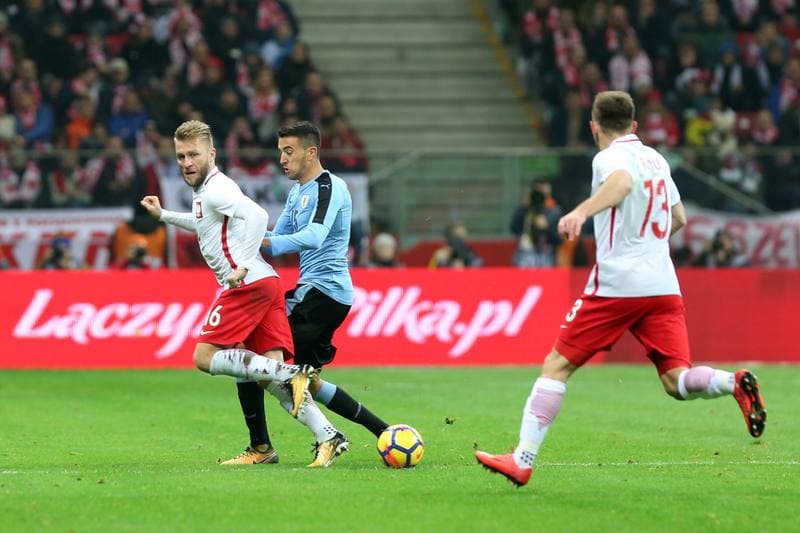 Football. International Friendly. Poland - Uruguay. 10.11.2017