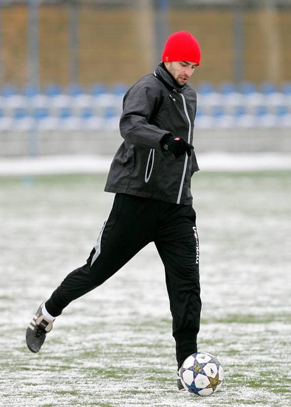 Football. GKS Katowice. Training. 24.01.2014