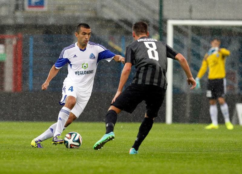 Football. UEFA Europa League. Ruch Chorzow - Esbjerg FB. 31.07.2014