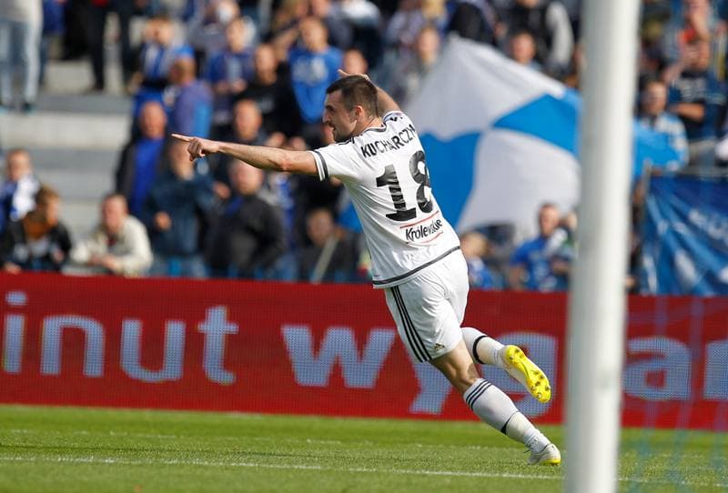 Football. T-Mobile Ekstraklasa. Ruch Chorzow - Legia Warsaw. 24.04.2015