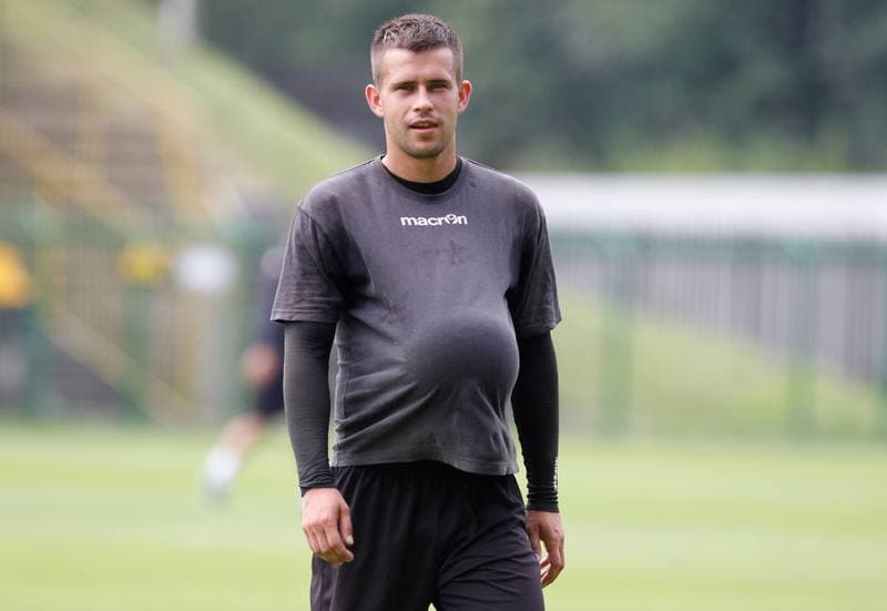 Football. GKS Katowice. Training. 15.01.2015