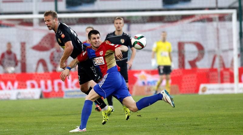 Football. T-Mobile Ekstraklasa. Piast Gliwice - Korona Kielce. 22.03.2015