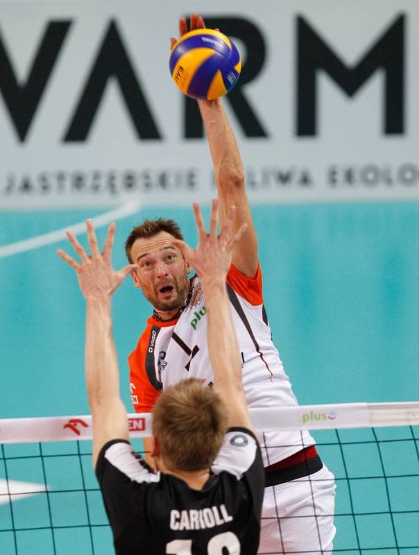 Volleyball. Sparing. Jastrzebski Wegiel - Berlin Recycling Volleys. 01.10.2014
