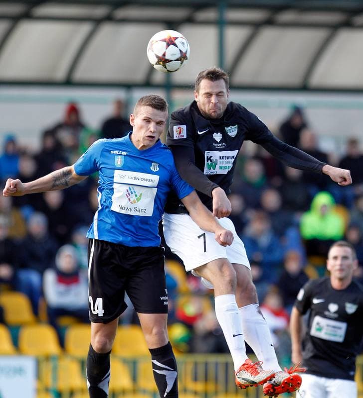 Football. I Liga. Rozwoj Katowice - Sandecja Nowy Sacz. 14.11.2015