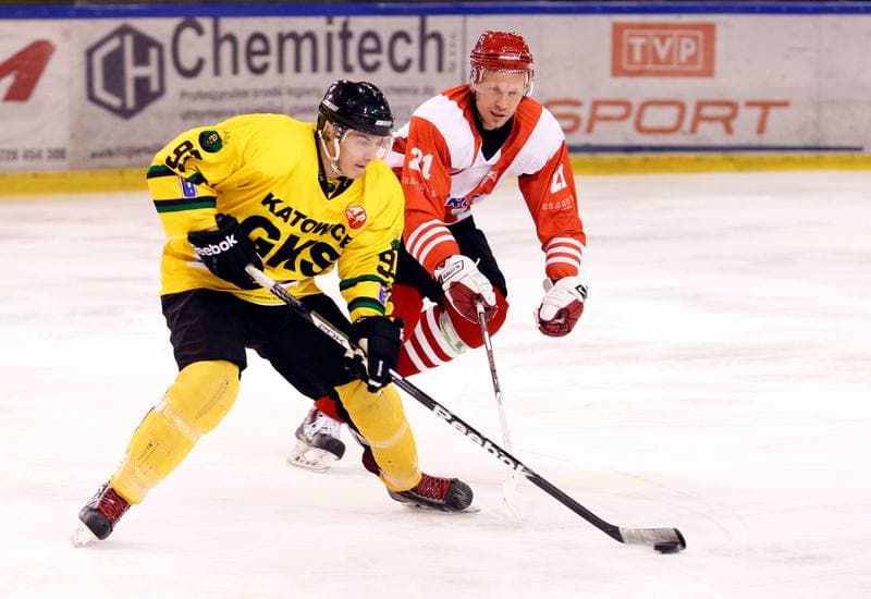 Ice Hockey. Polska Hokej Liga. HC GKS Katowice - Cracovia Krakow. 19.10.2014