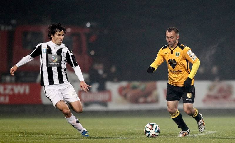 Football. I Liga. Sandecja Nowy Sacz - GKS Katowice. 31.10.2014