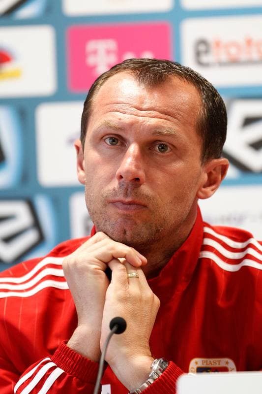 Football. Piast Gliwice. Press Conference. 10.02.2016