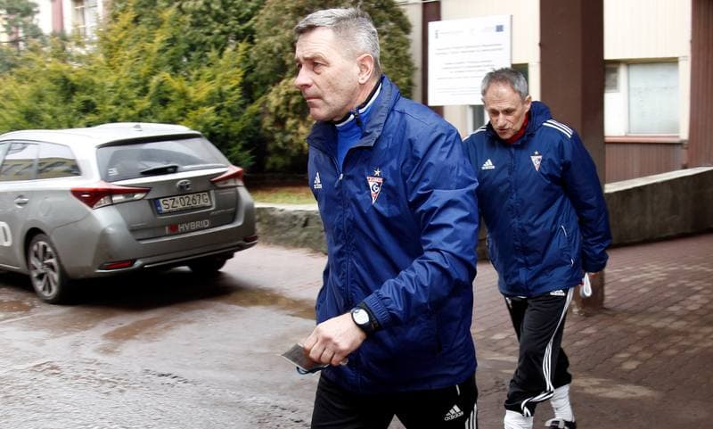 Football. Gornik Zabrze. Training. 04.03.2016