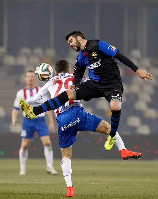 Football. T-Mobile Ekstraklasa. Podbeskidzie Bielsko Biala - Zawisza Bydgoszcz. 14.12.2014