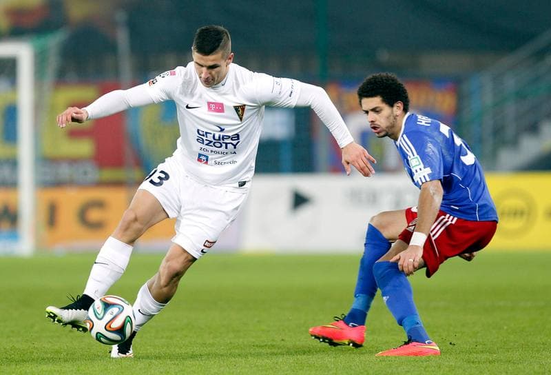 Football. T-Mobile Ekstraklasa. Piast Gliwice - Pogon Szczecin. 15.12.2014