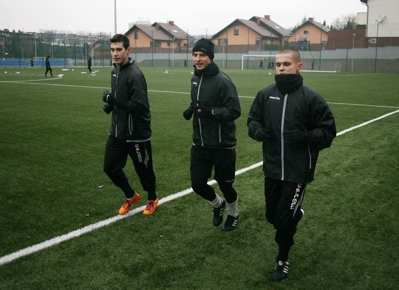 Football. GKS Katowice. Training. 15.01.2015