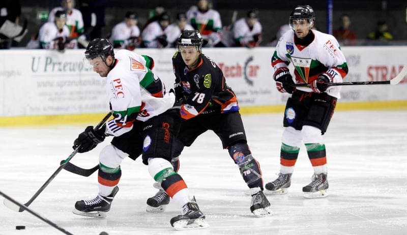 Ice Hockey. Polska Hokej Liga. GKS Tychy - Ciarko KH Sanok. 23.01.2015