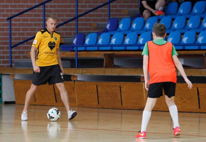 Football. GKS Katowice. Training. 05.02.2015