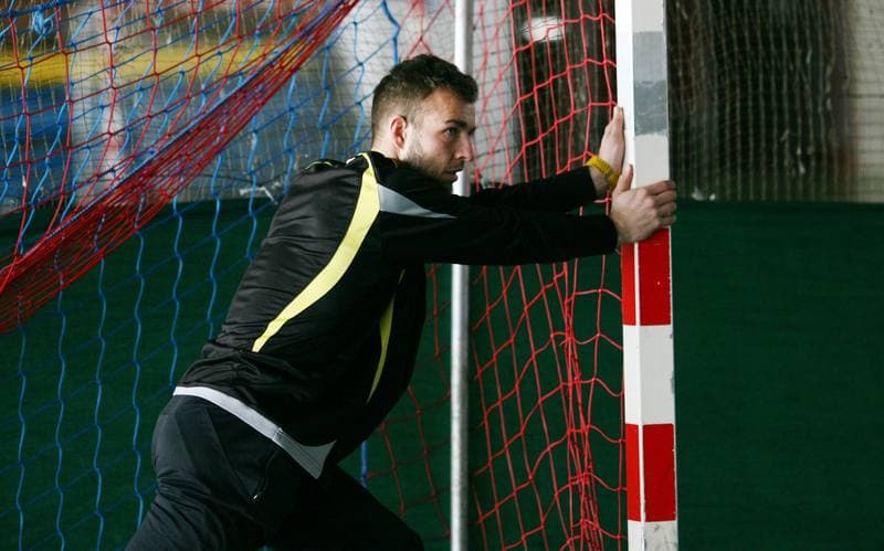 Football. GKS Katowice. Training. 15.01.2015