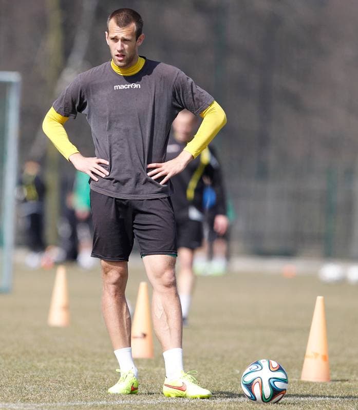 Football. GKS Katowice. Training. 15.01.2015