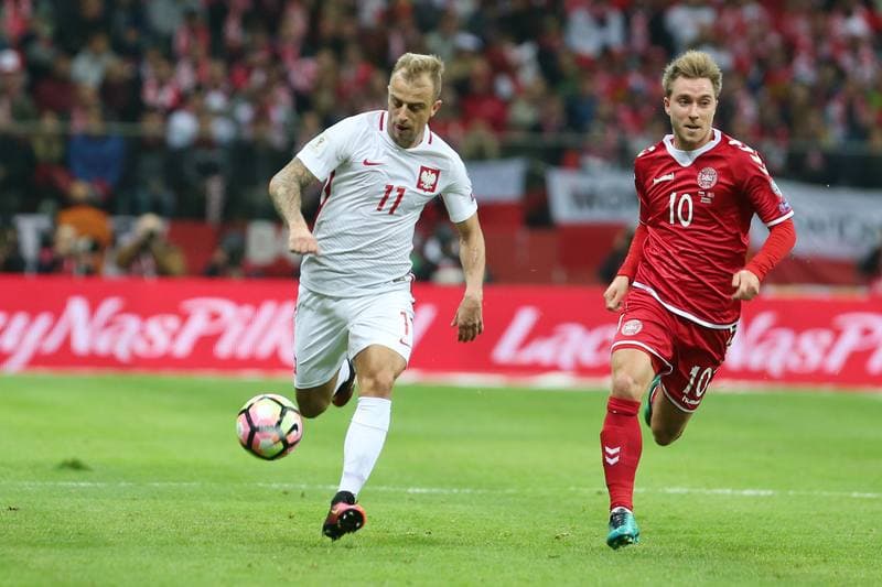 Football. World Cup Qualifiers. Poland - Denmark. 08.10.2016