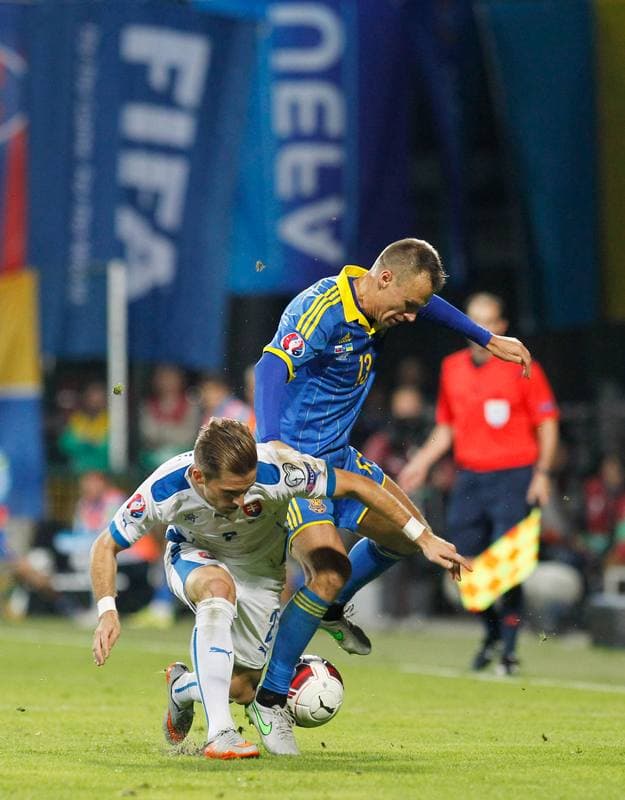 Football. UEFA Euro Qualifiers. Slovakia - Ukraine. 08.09.2015