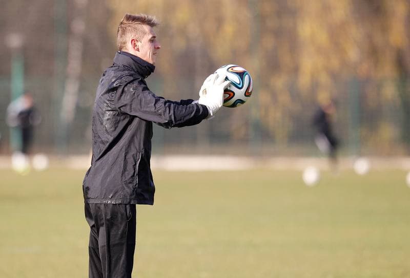 Football. GKS Katowice. Training. 15.01.2015