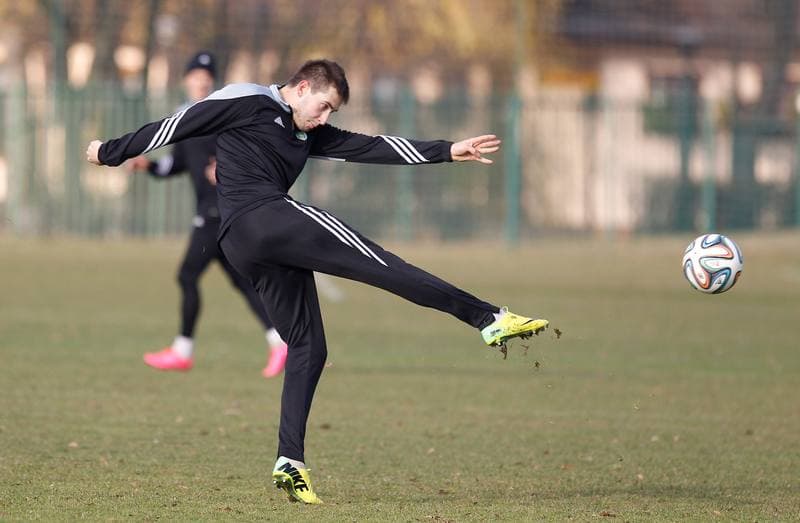 Football. GKS Katowice. Training. 15.01.2015