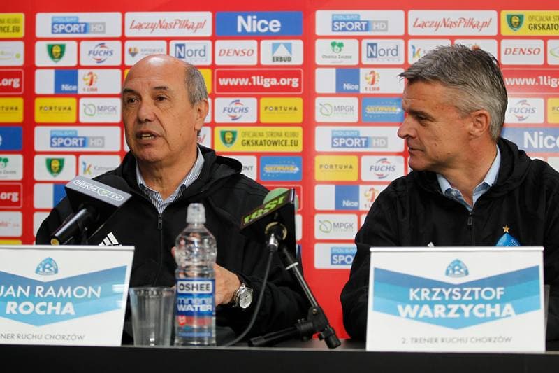 Football. GKS Katowice. Press Conference. 20.10.2017