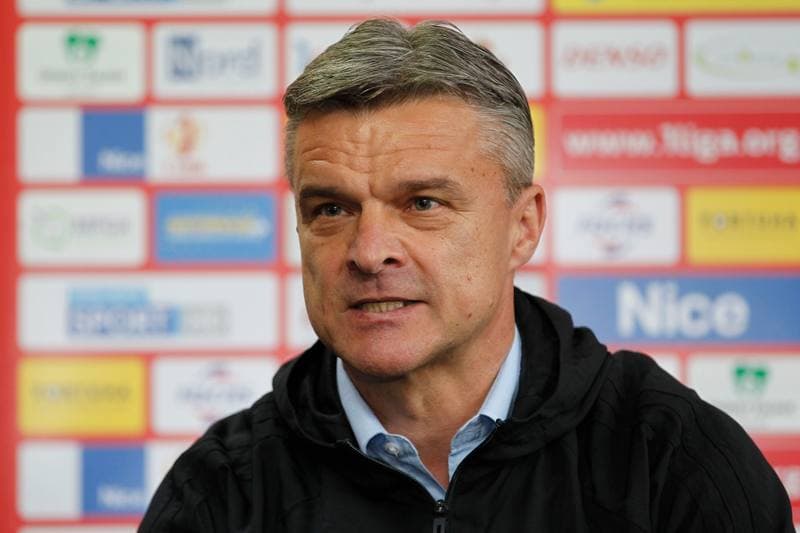 Football. GKS Katowice. Press Conference. 20.10.2017