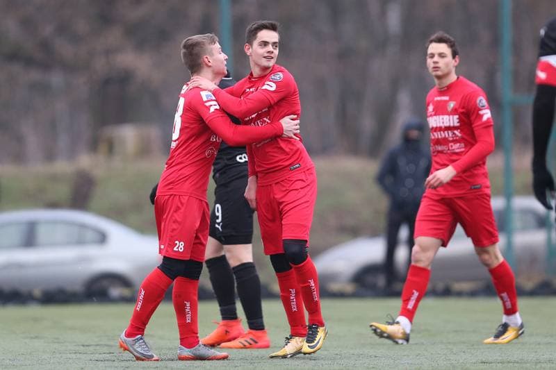 Football. Sparing. Zaglebie Sosnowiec - Cracovia Krakow. 17.01.2018
