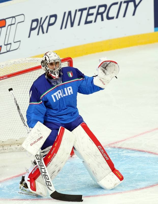Ice Hockey. World Championship Division 1A. Italy - Poland. 23.04.2016