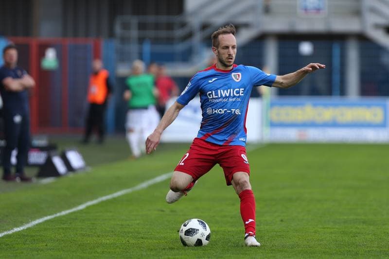 Football. Lotto Ekstraklasa. Piast Gliwice - Pogon Szczecin. 21.04.2018