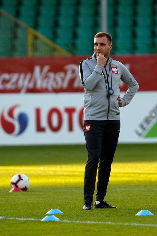 Football. Poland national team. Training. 09.10.2018