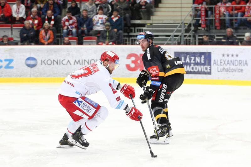 Ice Hockey. Tipsport Extraliga. Ocelari Trinec - HC Verva Litvinov. 06.01.2019