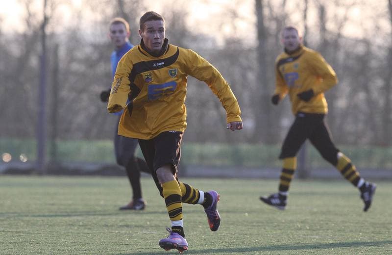 Football. Sparing. GKS Katowice - Hutnik Krakow. 09.02.2011