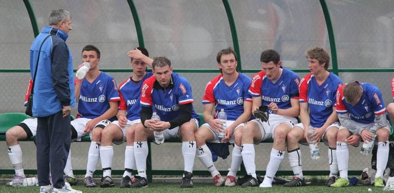 Football. Puchar Polski. Gornik II Zabrze - Gazobudowa Zabrze. 06.04.2011