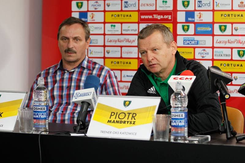 Football. GKS Katowice. Press Conference. 20.10.2017