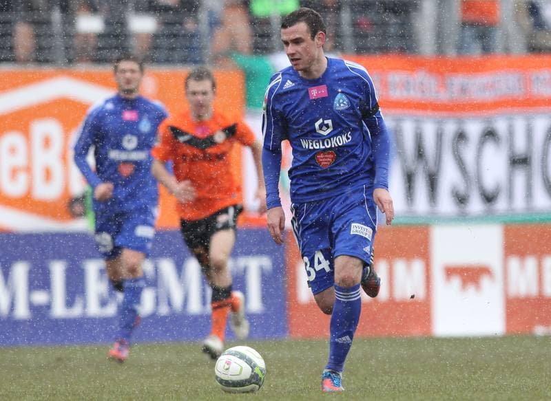Football. T-mobile Ekstraklasa. Zaglebie Lubin - Ruch Chorzow. 01.04.2013