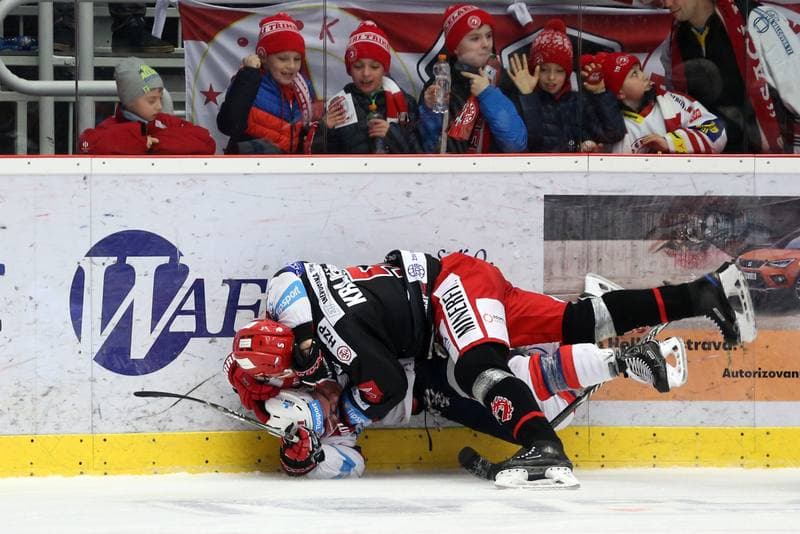 Ice Hockey. TipSport Extraliga. Ocelari Trinec - Dynamo Pardubice. 14.03.2018