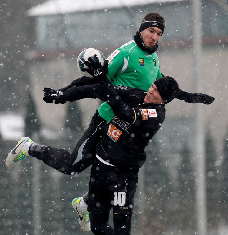 Football. Sparing. GKS Katowice - Gornik Leczna. 25.01.2014