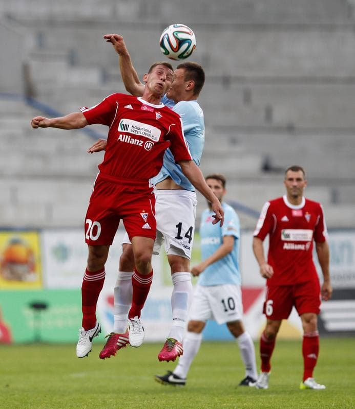 Football. T-Mobile Ekstraklasa. Gornik Zabrze - Cracovia Krakow. 21.07.2014